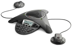 Click for larger view of SoundStation IP 6000 with Expansion Microphones.